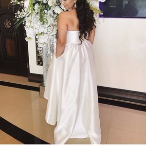 White/Ivory Hi-Low dress